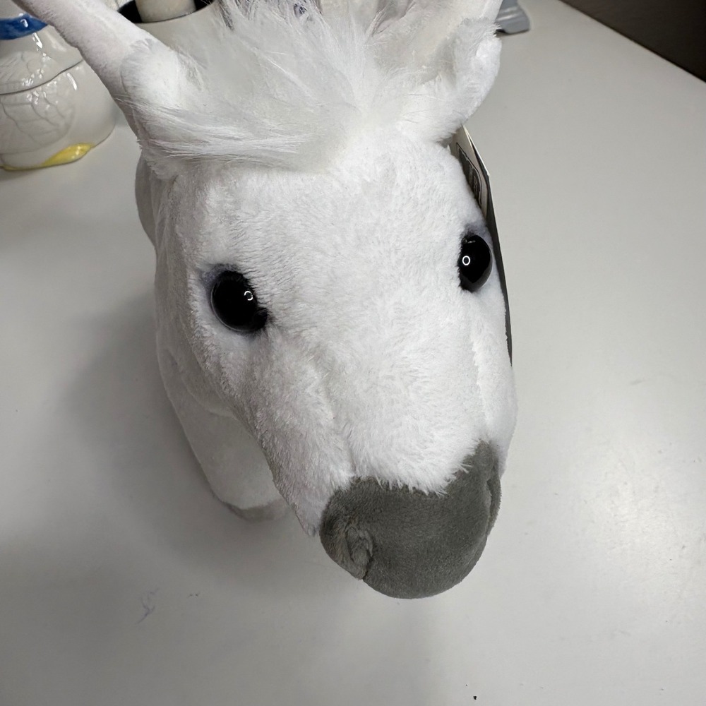 BMW Pegasus Peggy Plush White Grey Horse Wings 80 45 5 A7E 4B6 New With Tags - Picture 6 of 9